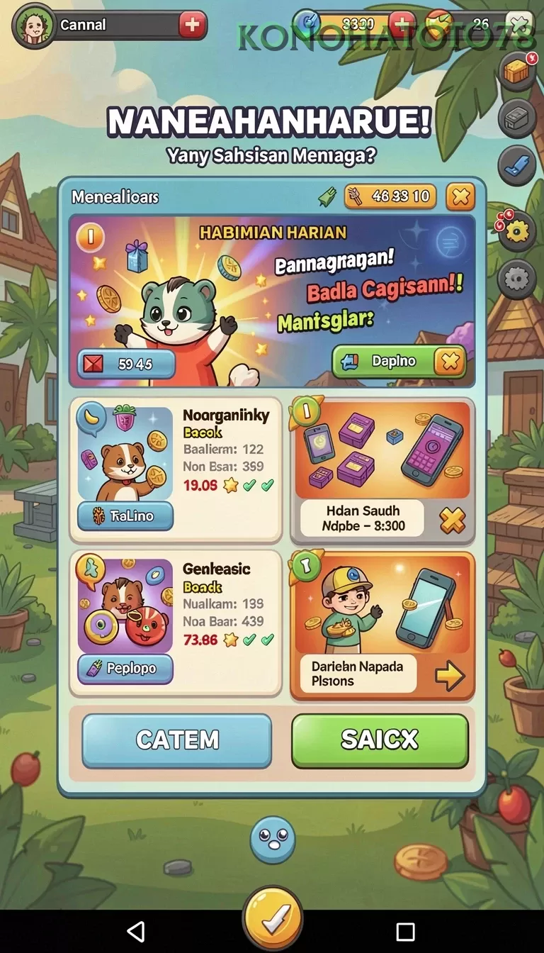 Cuplikan layar WAJAN4D — halaman utama