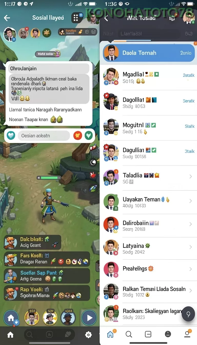 Cuplikan layar BARBAR77 — aktivitas